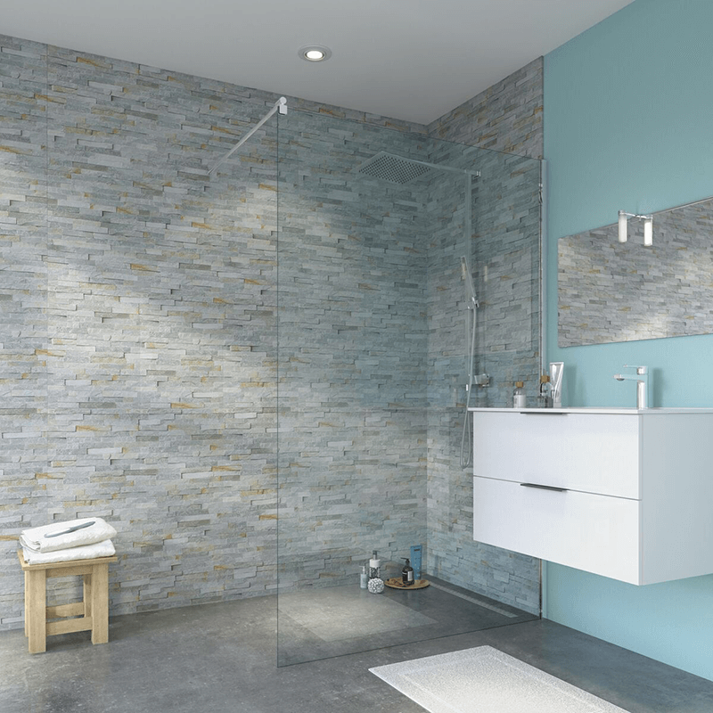 Angelo Dry Stone (matt) 8mm Zest Wall Panels 375mm x 2.6m Pk3 Image